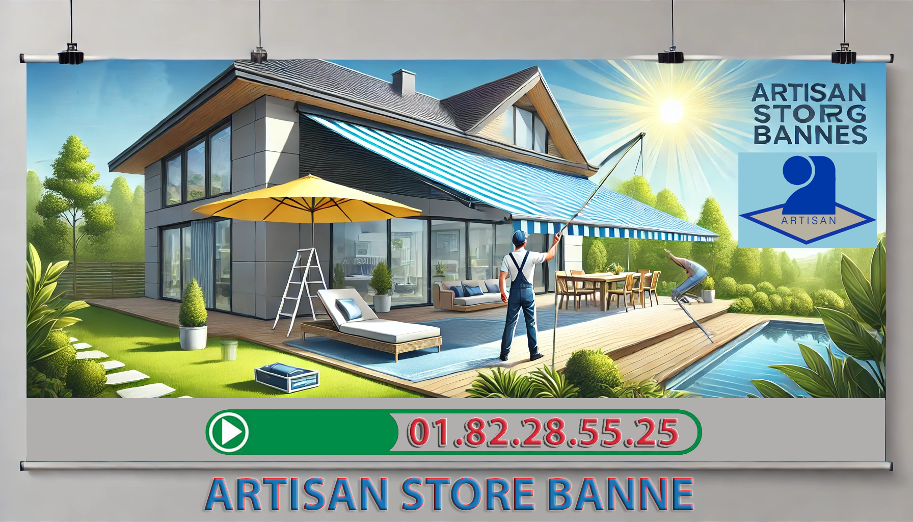 Remplacement Toile Store Presles 95590